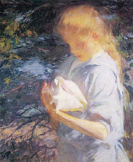 Frank Weston Benson Eleanor Holding a Shell